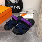 Hermes Chypre Sandal Black Violet Purple Blue - 5