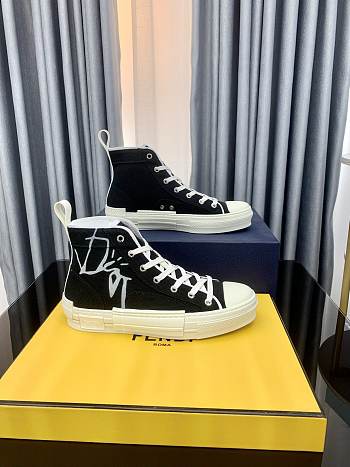 Dior B23 Cactus Jack High-Top Black Cream