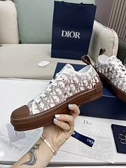 Dior B23 Oblique Low Top Sneaker Brown White - 3