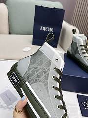 Dior B23 High Olive Sneaker Oblique - 4