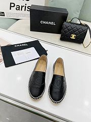 Chanel Espadrille Black Leather - 5