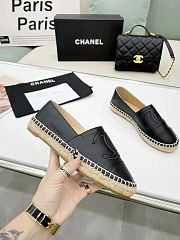 Chanel Espadrille Black Leather - 3