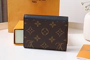 Louis Vuitton LV Victorine On My Side Wallet Black 11x9x2cm - 3