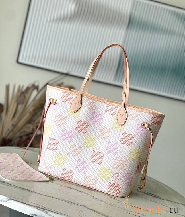 Louis Vuitton LV Neverfull MM Peach Pink 31 x 28 x 14 cm - 1