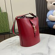 Gucci Mini Bucket Shoulder Bag Red 18.5x20.5x12.5cm - 4