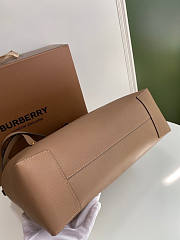 Burberry Embossed Crest Leather Tote Beige 35x29x12cm - 3