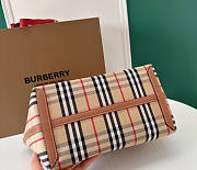 Burberry London Small Check Cotton Tote Briar Wood 44 x 16 x 24.5 cm - 2