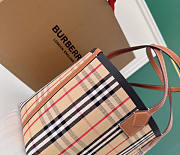 Burberry London Small Check Cotton Tote Briar Wood 44 x 16 x 24.5 cm - 5