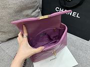 Chanel 19 Bag Purple Gold 26cm - 4