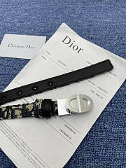 Dior Belt Silver 2cm - 5