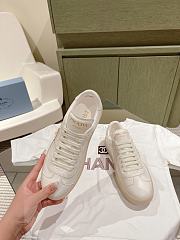 Prada White Leather Sneakers - 4