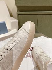 Prada White Leather Sneakers - 3