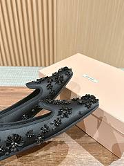 Miu Miu Ballerina Black Flat - 5