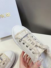 Dior Walk'n'Dior Platform Sneaker Ecru Fringed Sneaker  - 4