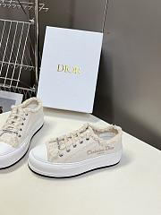 Dior Walk'n'Dior Platform Sneaker Ecru Fringed Sneaker  - 3