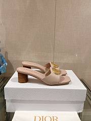 Dior Forever Heeled Slide Nude Calfskin 5cm - 2