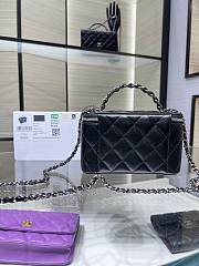 Chanel Top Handle Vanity Case Black Bag 17x9.5x8cm - 5