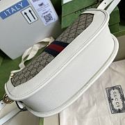 Gucci Ophidia Shoulder Bag White Ebony 30x18x9cm - 6