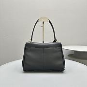 Balenciaga Rodeo Small Handbag Black Smooth 27x8x21cm - 4