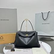 Balenciaga Rodeo Medium Handbag Black Smooth 34x11x24cm - 1