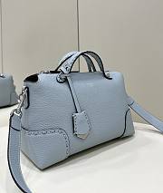 Fendi Medium By The Way Shoulder Bag Blue 27x13x15cm - 4