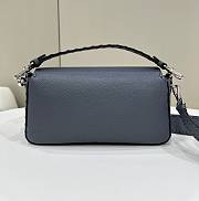 Fendi Baguette Bag Blue 27x15x6cm - 4