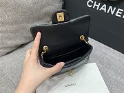 Chanel Mini Flap Bag Black Lambskin Gold 19x12x7cm - 5