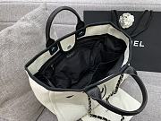 Chanel Shopping Tote Bag Black White 38cm - 4