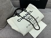 Chanel Shopping Tote Bag Black White 38cm - 2