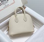 Hermes Mini Bolide Bag White Gold 19x14x8cm - 3