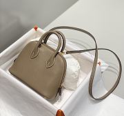 Hermes Mini Bolide Bag Etoupe Gold 19x14x8cm - 4