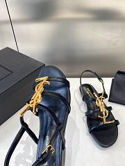 YSL Black Sandal - 5