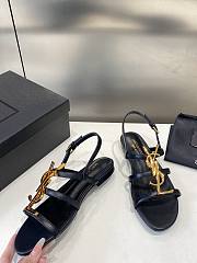 YSL Black Sandal - 4