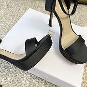 Dior Heeled Sandal Black Satin 12cm - 5