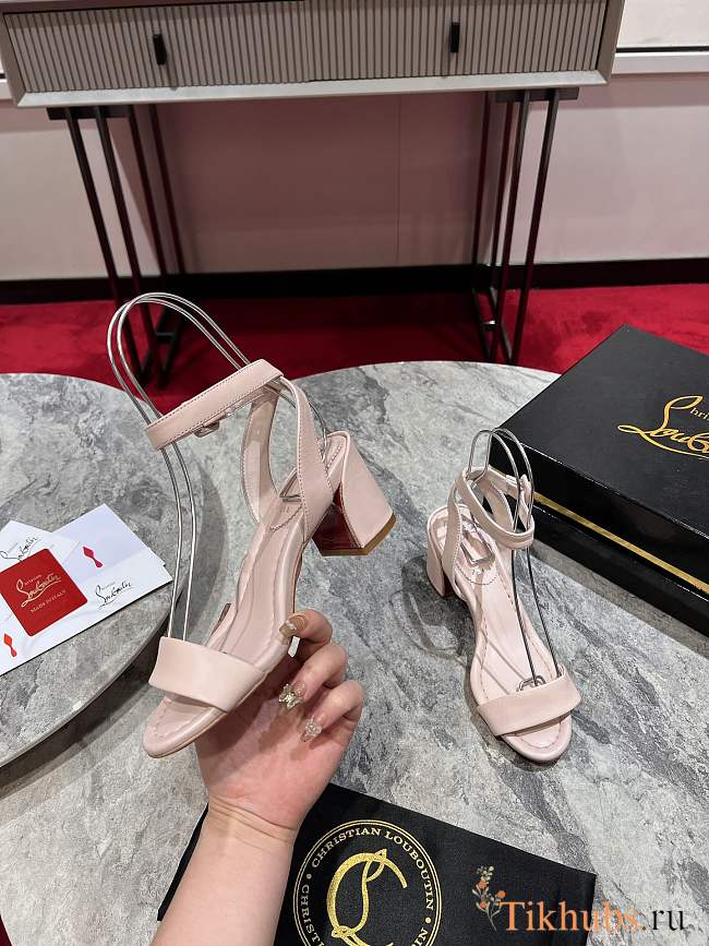 Christian Louboutin Miss Sabina 55 Heeled Pink Sandals - 1