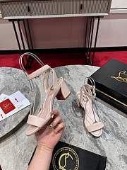 Christian Louboutin Miss Sabina 55 Heeled Pink Sandals - 1