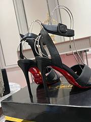 Christian Louboutin Black Leather Mariza Sandals 10cm - 4