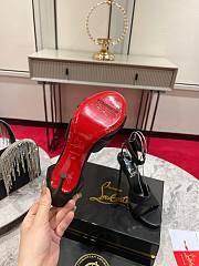 Christian Louboutin Black Leather Mariza Sandals 10cm - 3