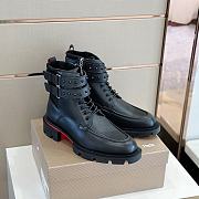 Christian Louboutin Our Fight Boots Calf Leather Mesh Black - 1