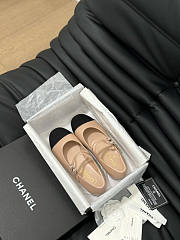 Chanel Mary Janes Beige Flat - 5