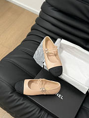 Chanel Mary Janes Beige Flat - 4