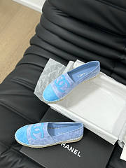 Chanel Espadrilles Blue Flat - 5