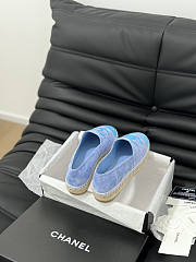 Chanel Espadrilles Blue Flat - 4