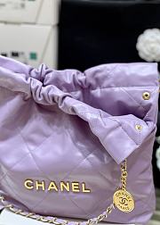 Chanel 22 Handbag Purple Bag 38x42x8cm - 5