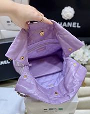 Chanel 22 Handbag Purple Bag 38x42x8cm - 3