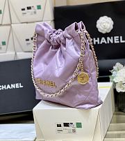 Chanel 22 Handbag Purple Bag 38x42x8cm - 2