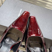 YSL Slingback Wine Heel 10cm - 3