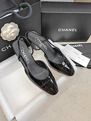 Chanel Slingback Black Pump Patent 5cm - 1