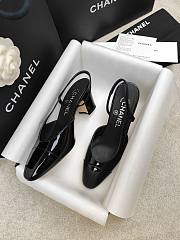 Chanel Slingback Black Pump Patent 5cm - 2