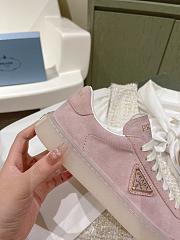 Prada Suede Sneaker Pink - 4